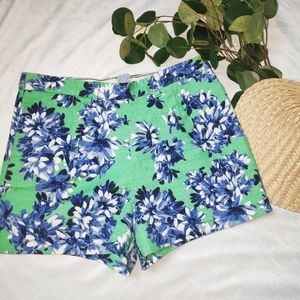 J.Crew Floral Print Linen Shorts Sz 6